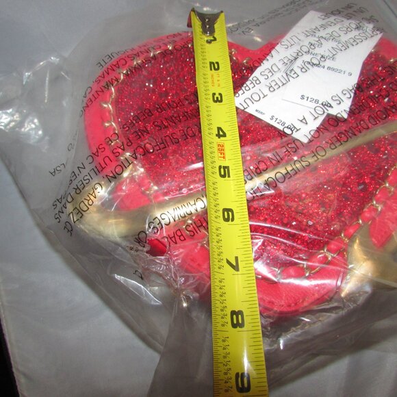 Betsey Johnson Devil in The Details Crossbody Red New With Tags - Picture 5 of 7